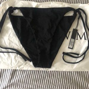 Myra Swim Pharr Bottom, Black, Size M, NWT